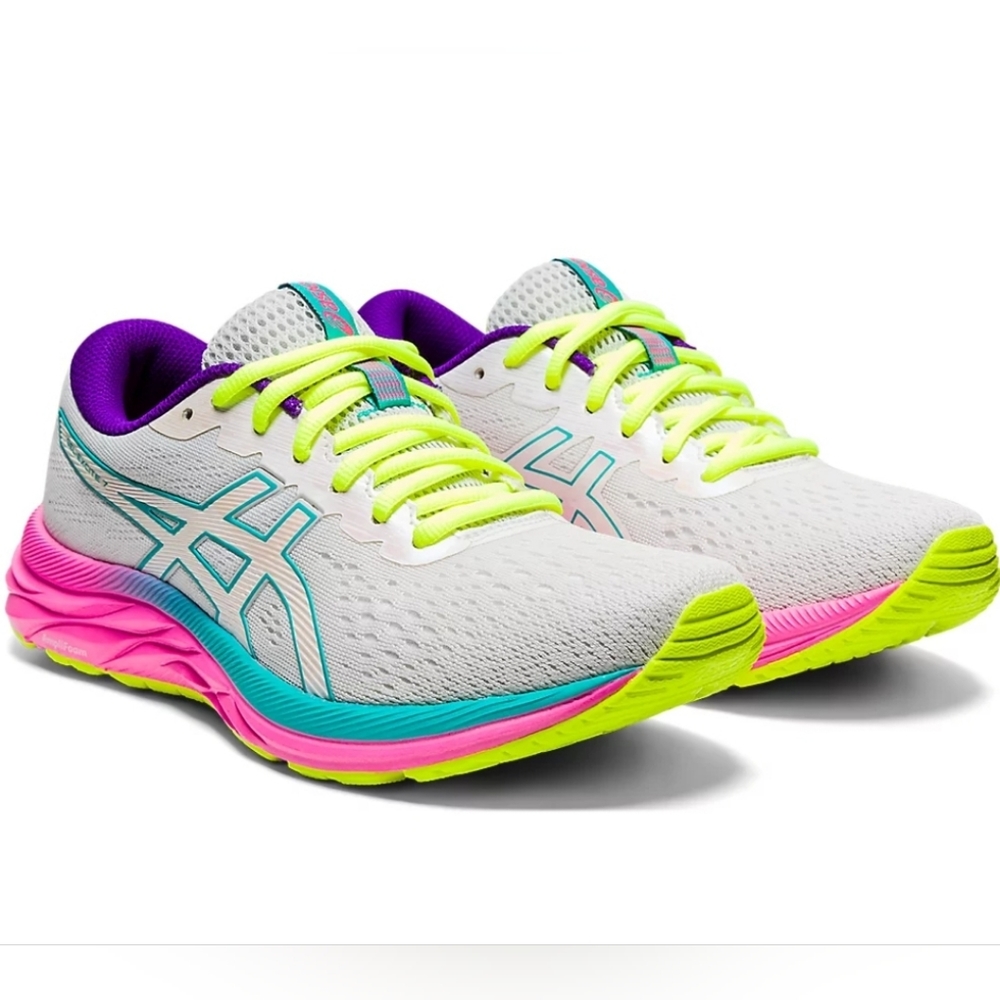Asics Gel Excite 7 1012A801 Womens Gray Running Shoes Sneakers Size 10.5